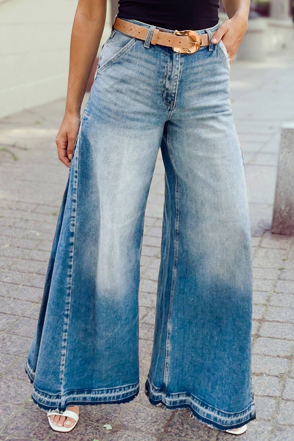 High Rise Wide Leg Jeans