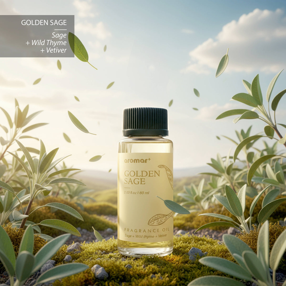 Aromar Plus - Fragrance Oil 2oz - Golden Sage