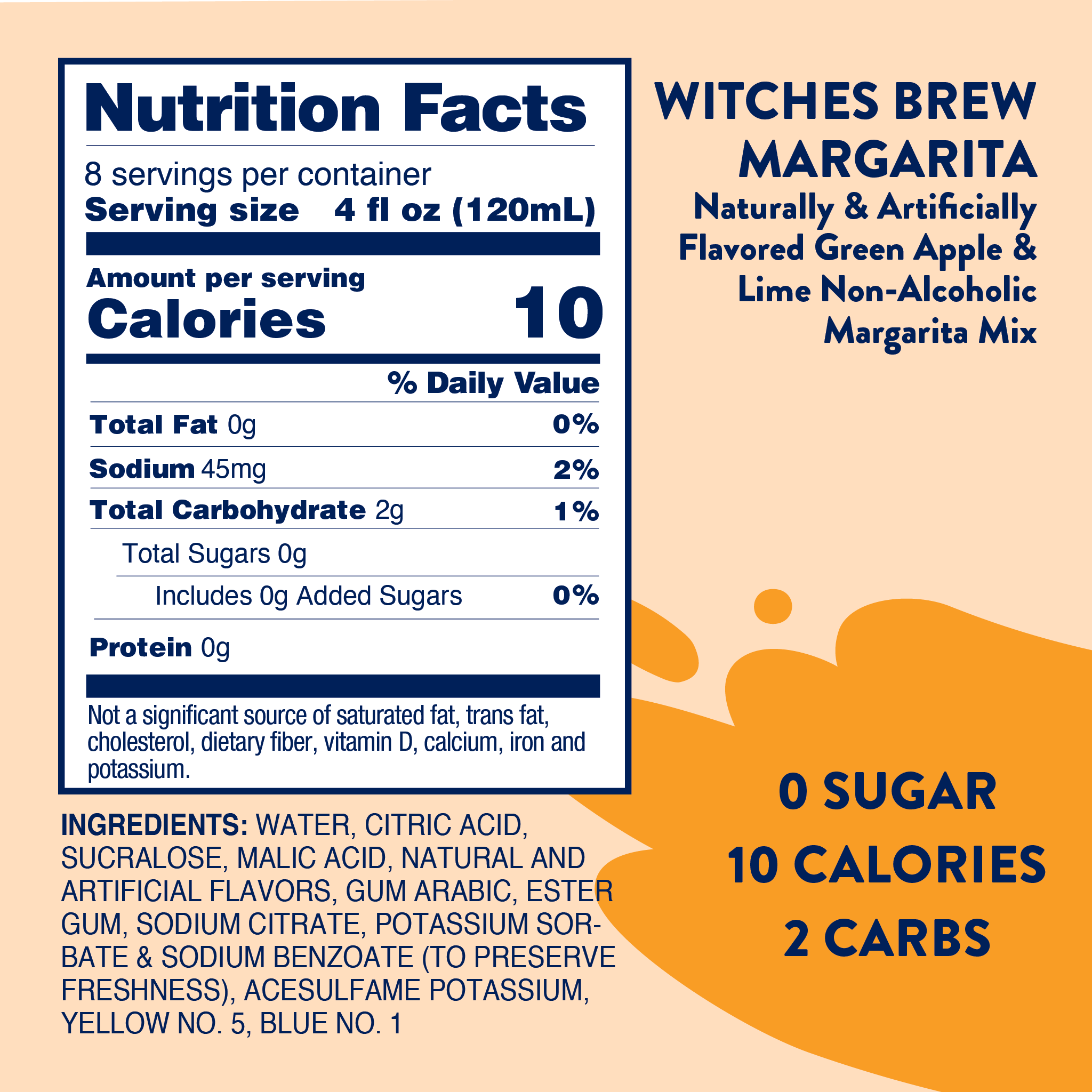 Witches Brew Green Apple Margarita - Sugar Free Mixer LTO