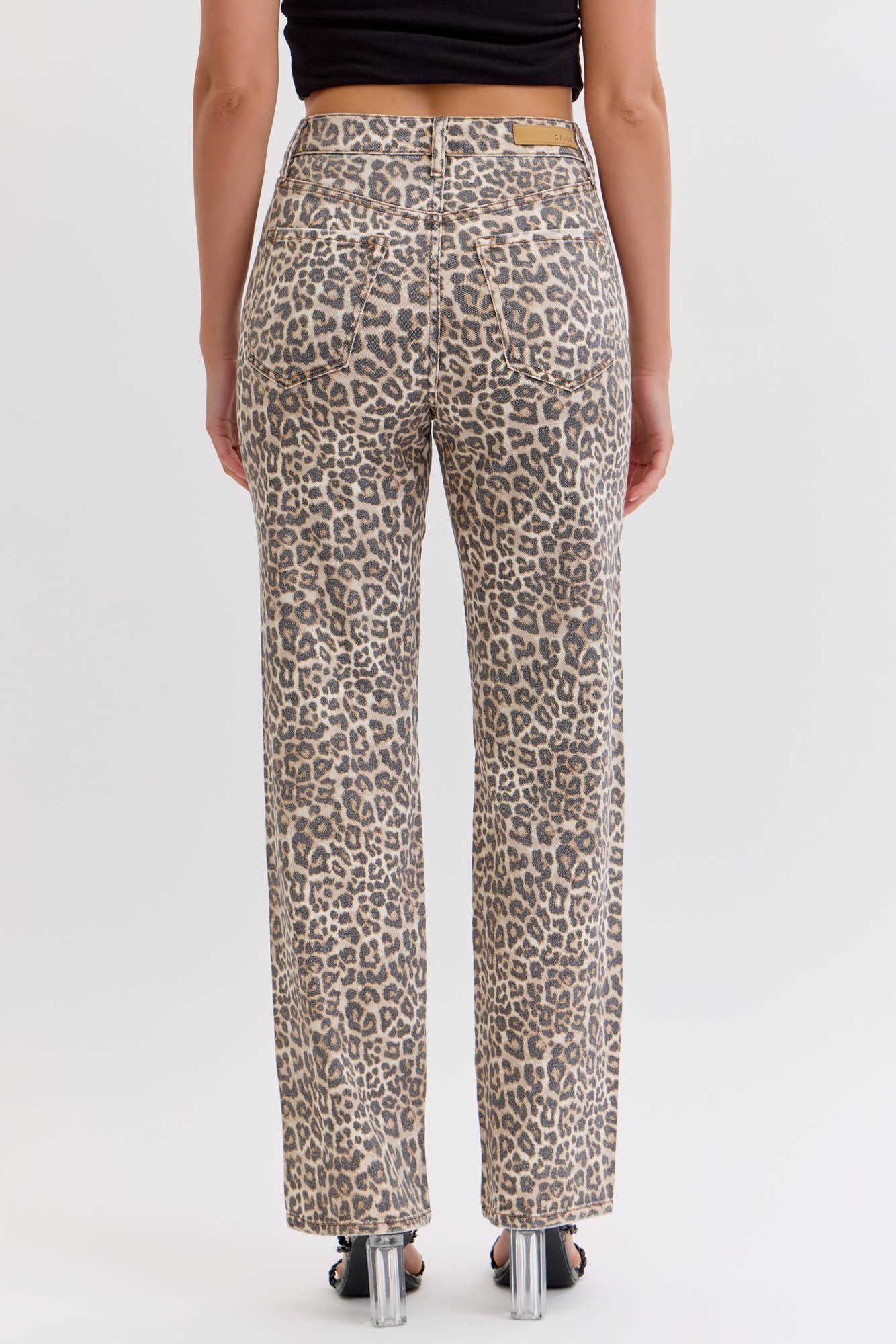 Cello Jeans Leopard Super High-Rise Dad Jeans