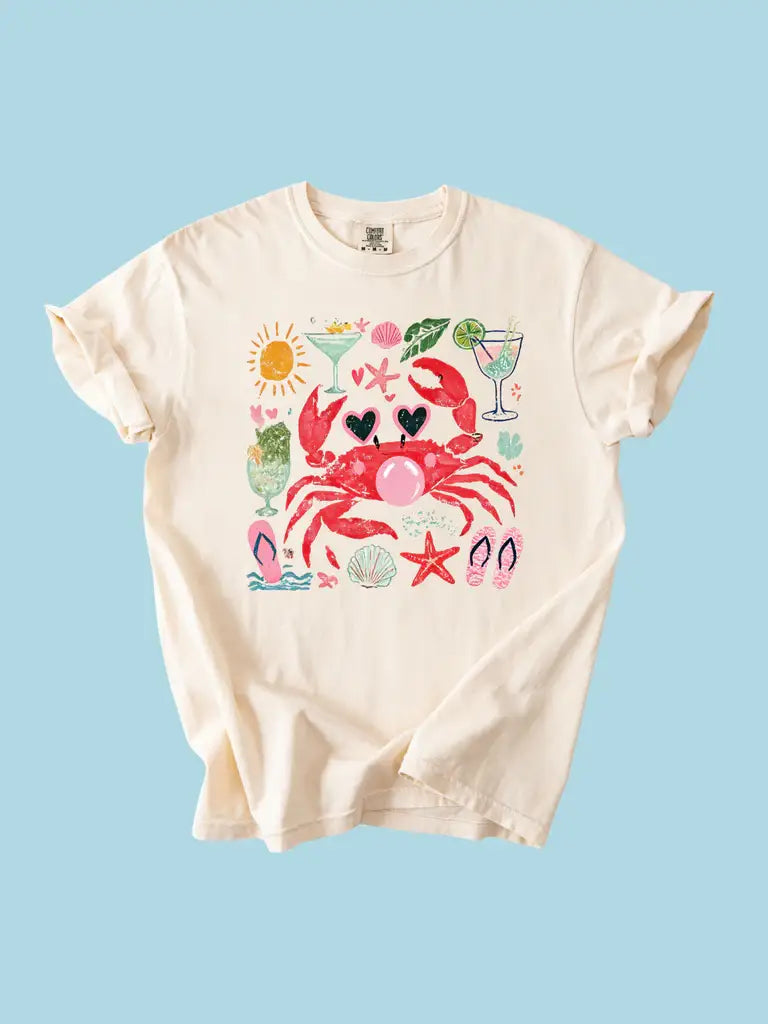 Summer Crab Short Sleeve Tee