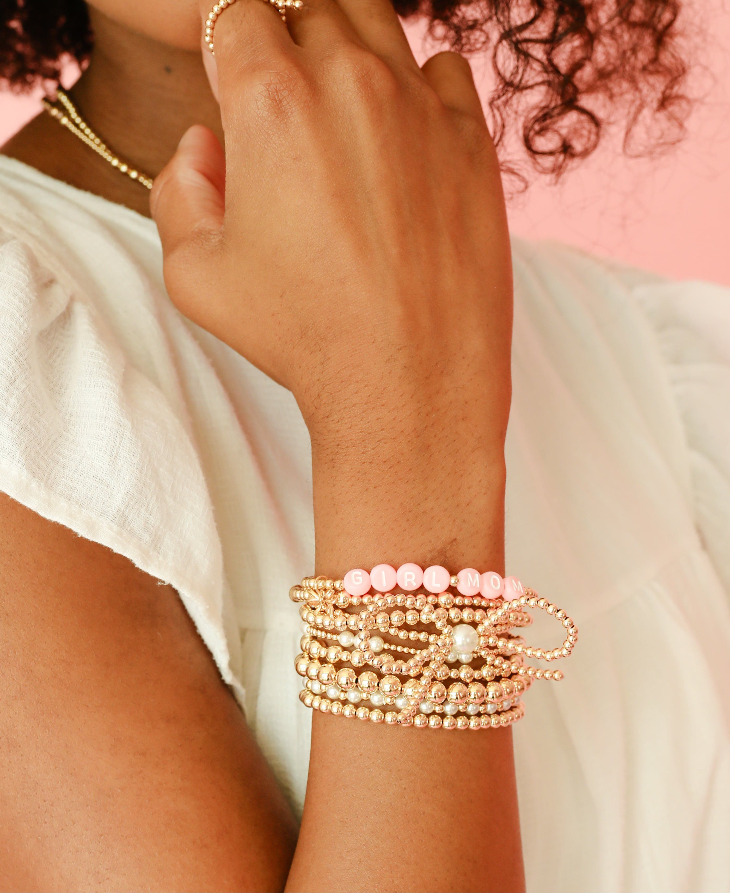 Girl Mom Charm Bracelet