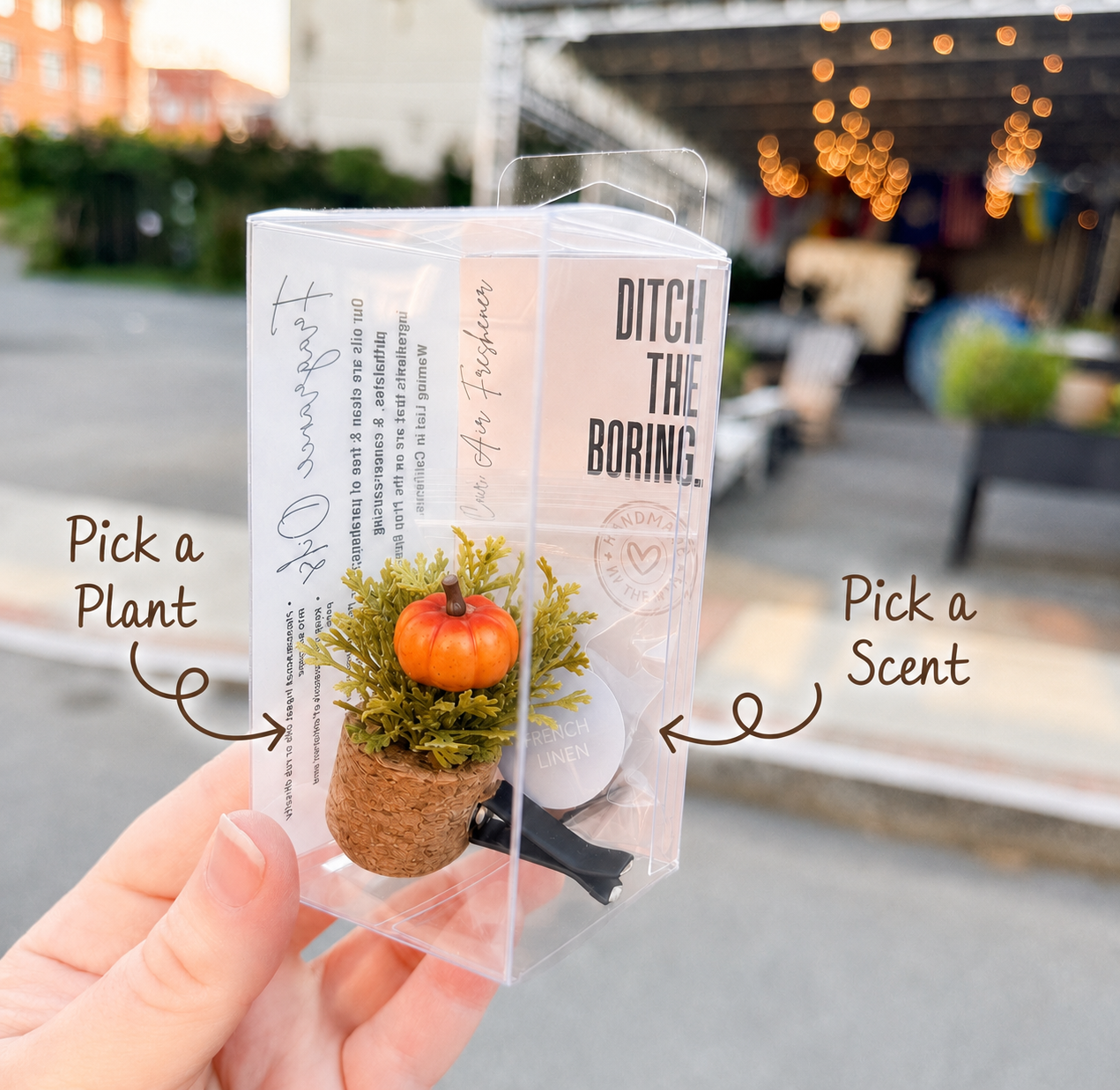 Fall Plant Vent Clip Car Air Freshener Diffuser Reusable
