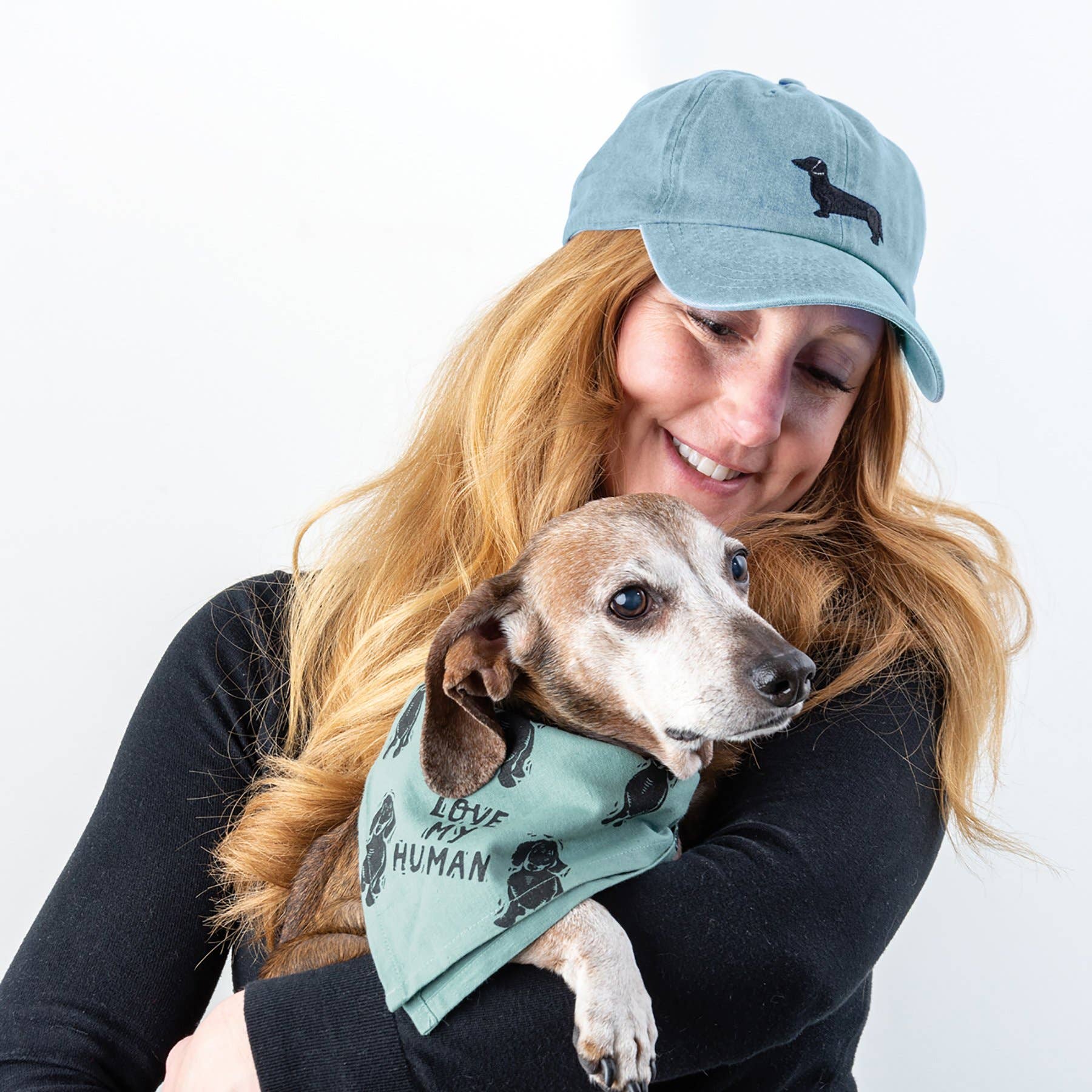Dachshund/Love My Human Small Pet Bandana