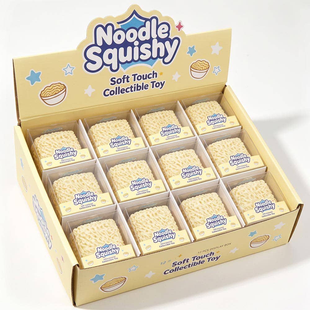 12PCS - ASMR Crunchy Noodle Squeeze Squishy Stress Relief Toy