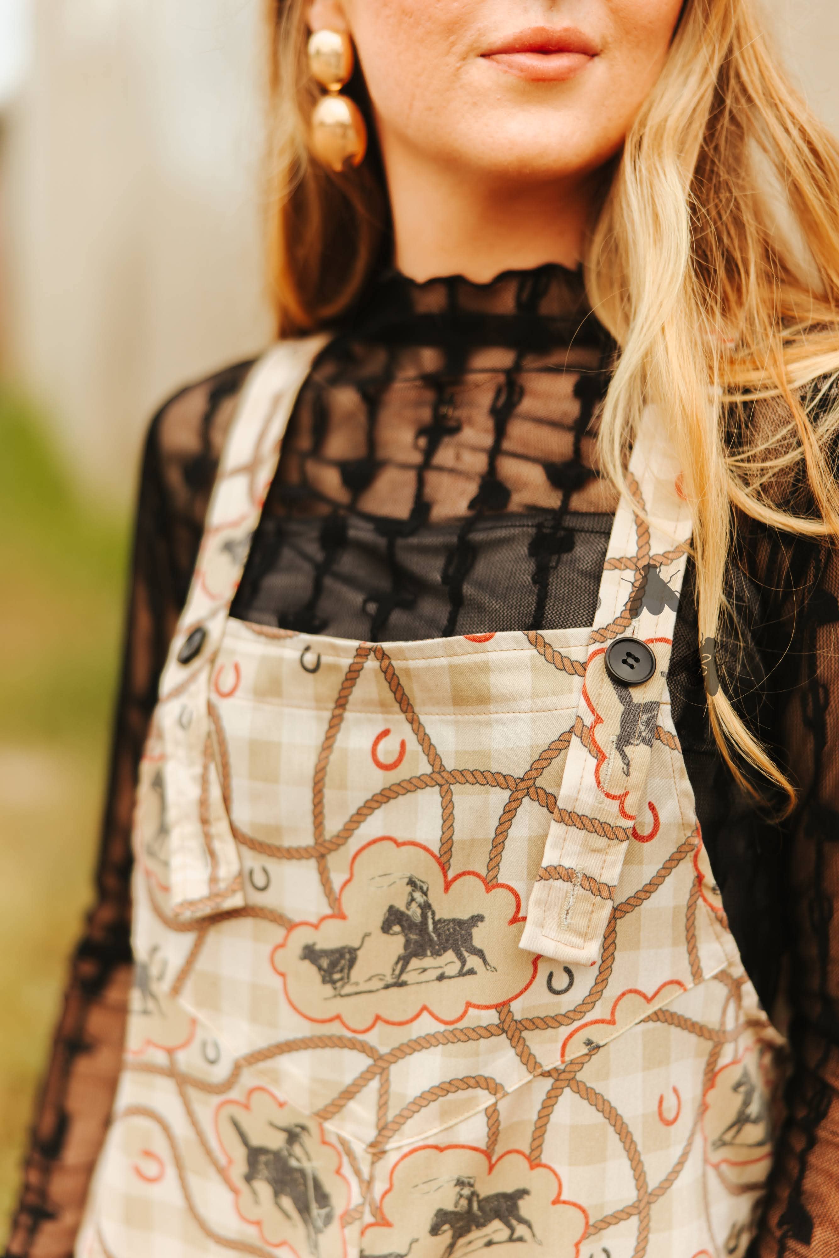 REATA ROMPER ROMPER GINGHAM