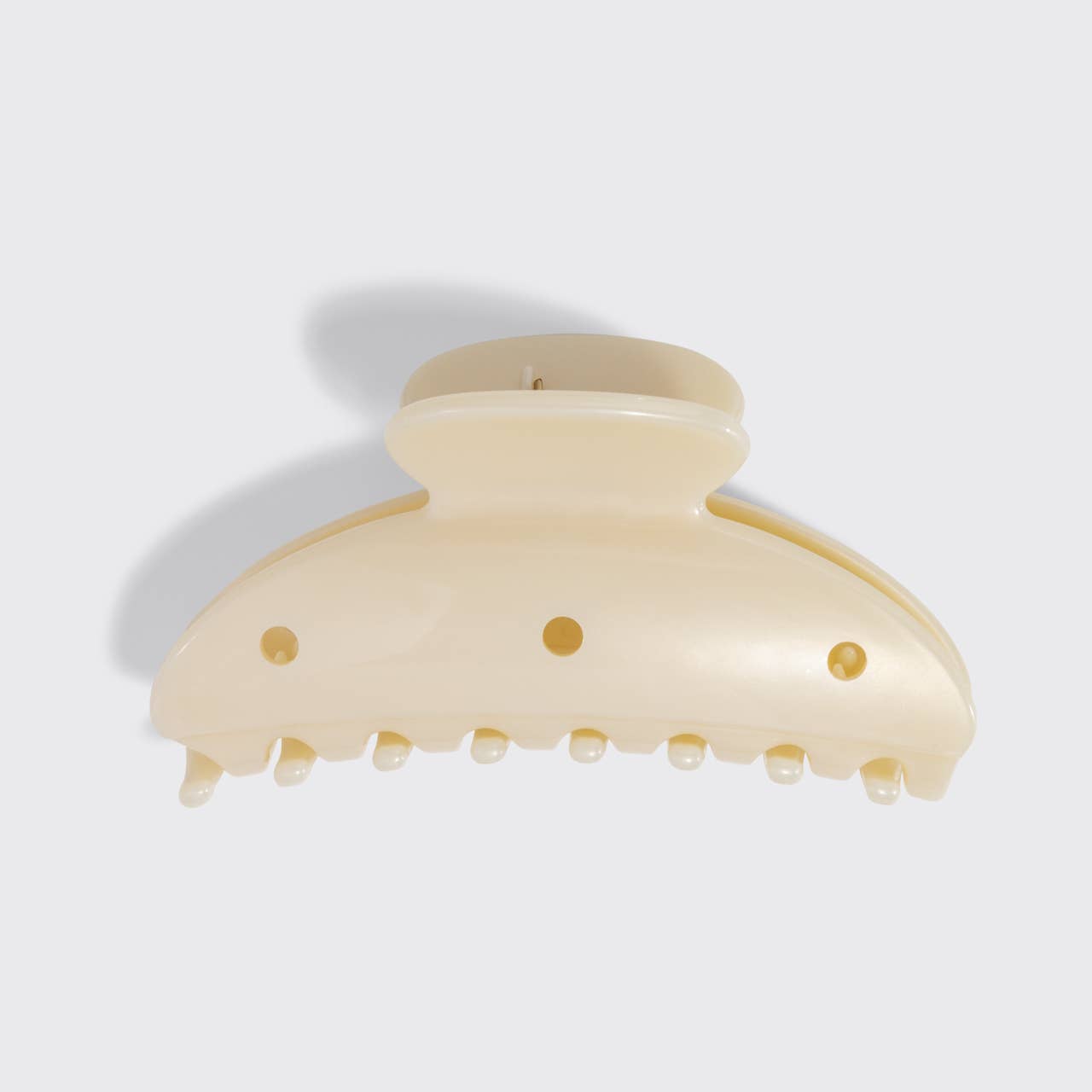 KitschPop™️Curved Claw Clip 7pc Set Vintage- Pearlized Cream