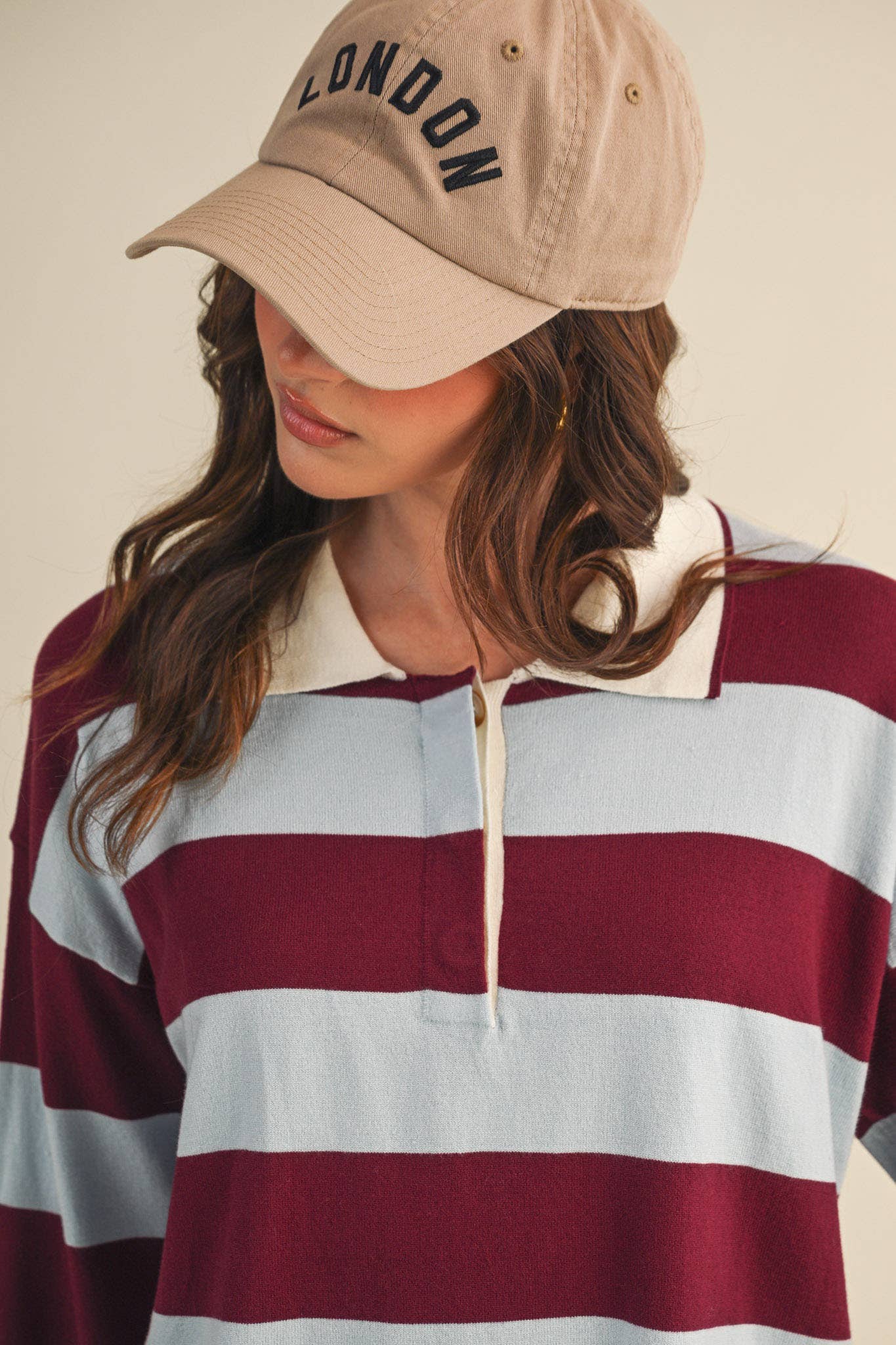 STRIPED RUGBY SWEATER