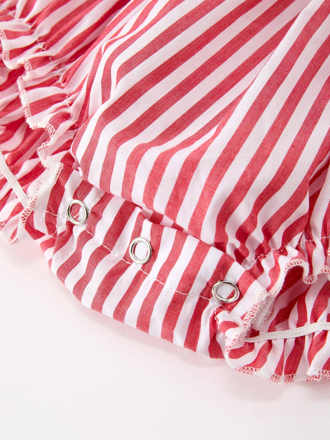 Mommy & Me Bow Stripe Baby Bubble Romper