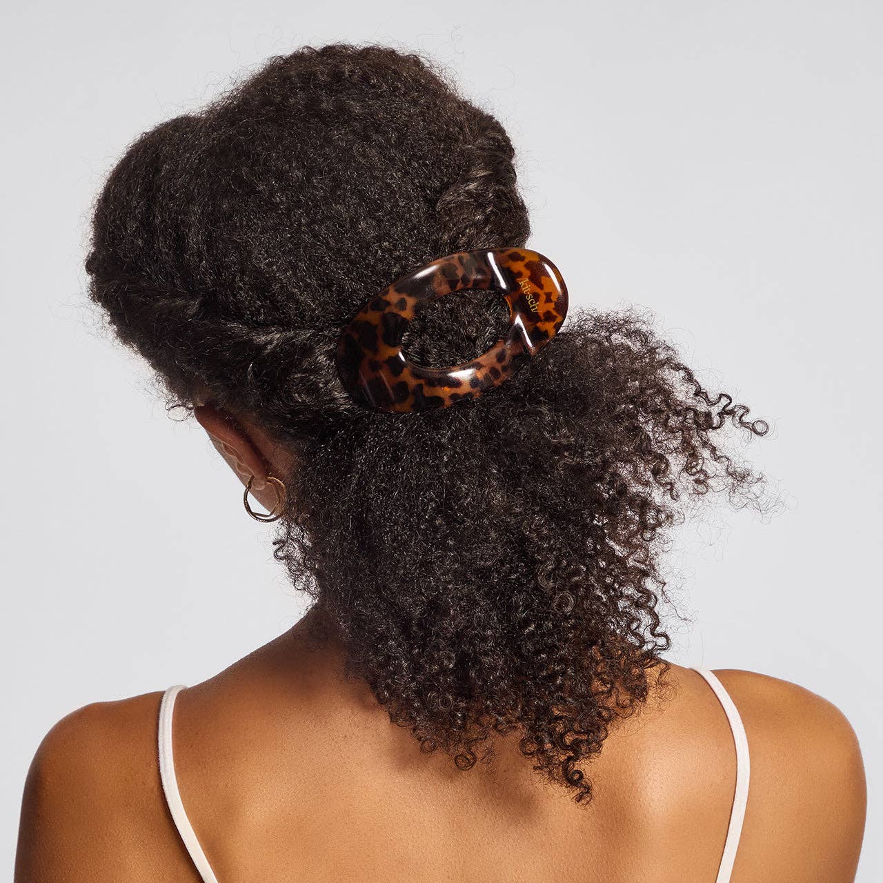 Recycled Plastic Small Flat Cloud Clip - Tortoise