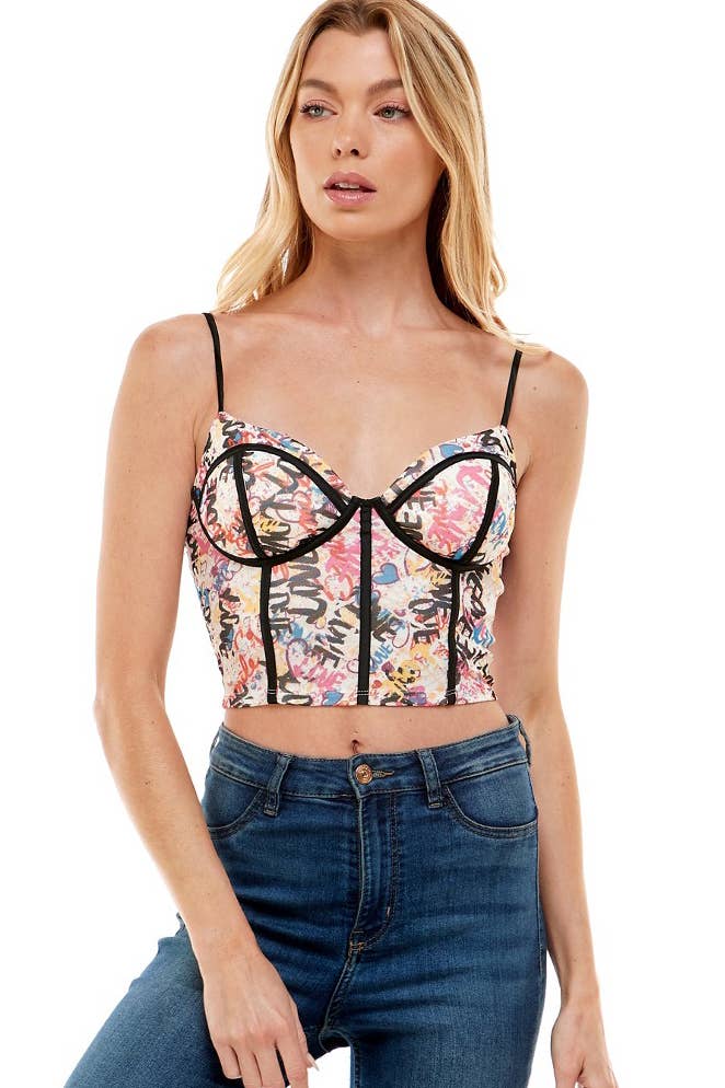 CORSET BUSTIER TANK TOP
