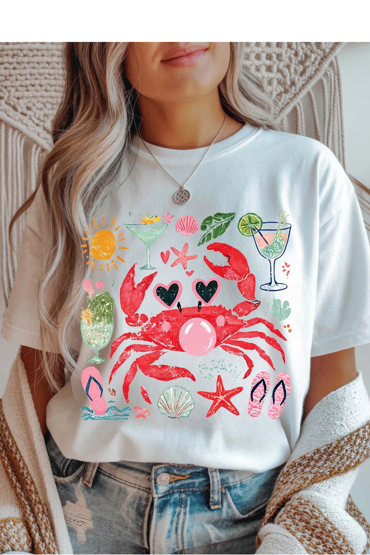 Summer Crab Short Sleeve Tee