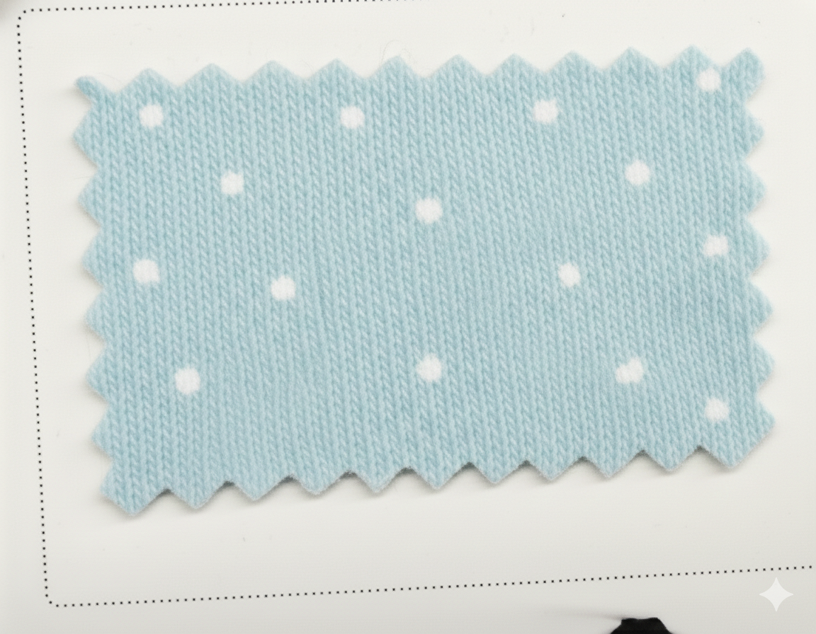 Polka Dot Contrast Trim Top