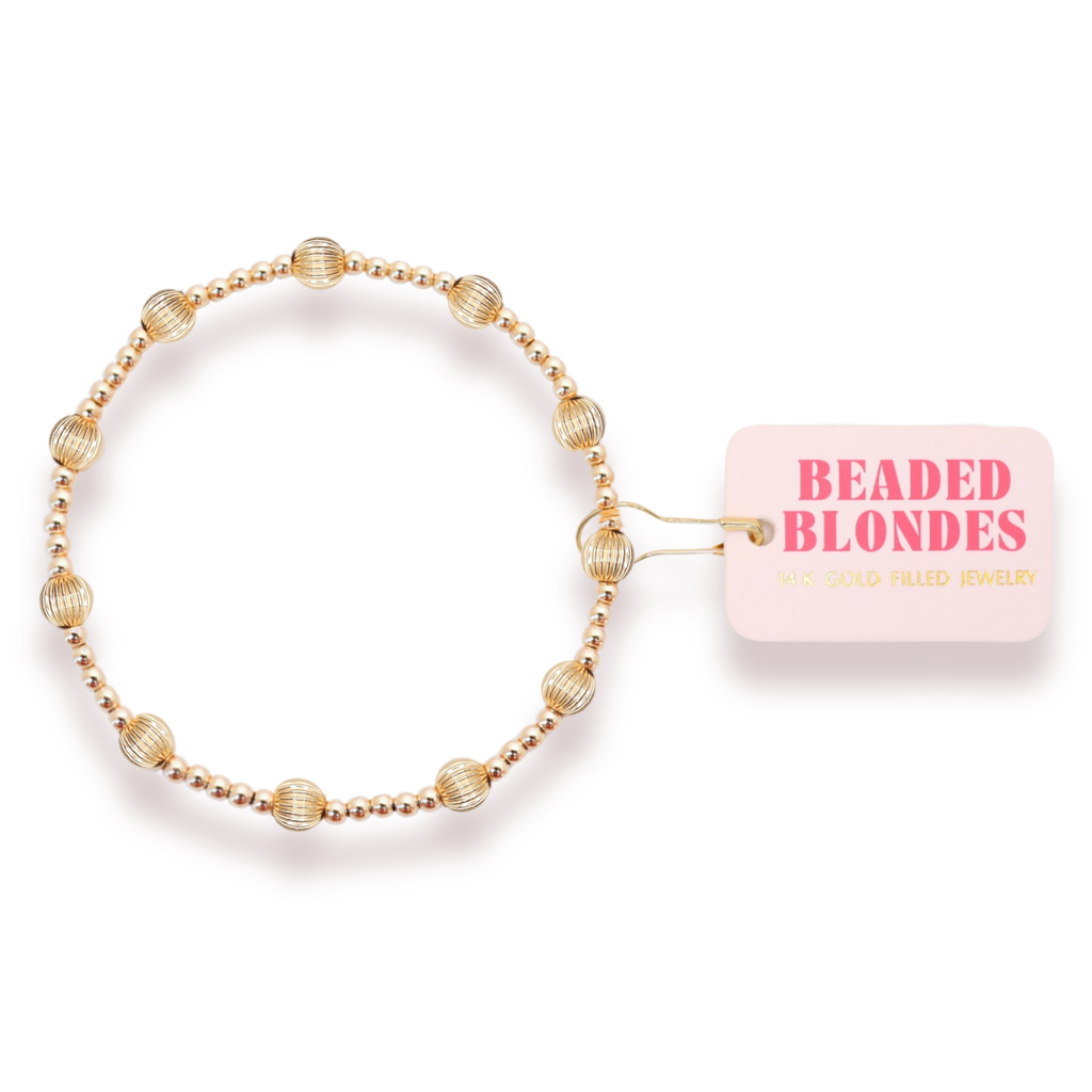 Lively Fluted Bracelet in Gold