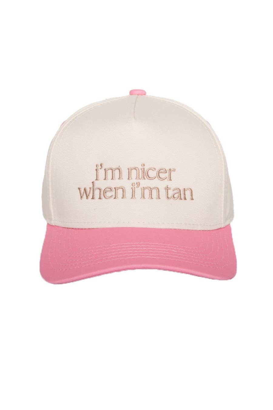 I'm Nicer When I'm Tan Two-Toned Vintage Hats Grad Gift Idea