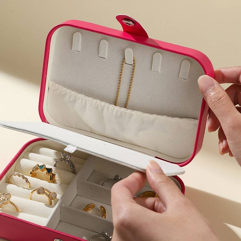 JEWELRY ORGANIZER TRAVEL BOX CASE