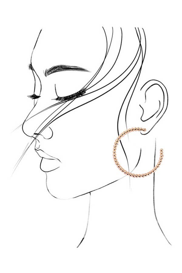 Gold hoop earrings - 3 pack