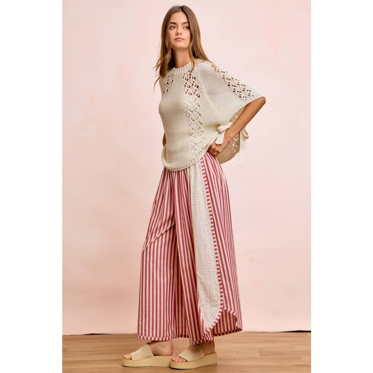 STRIPED WIDE LEG