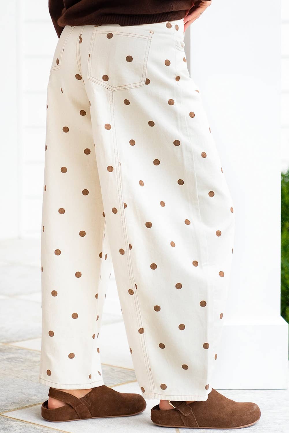 Plus Size Polka Dot Jeans