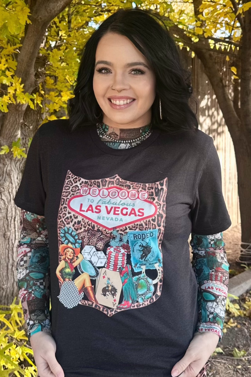 Viva Las Cowgirl Mesh Top