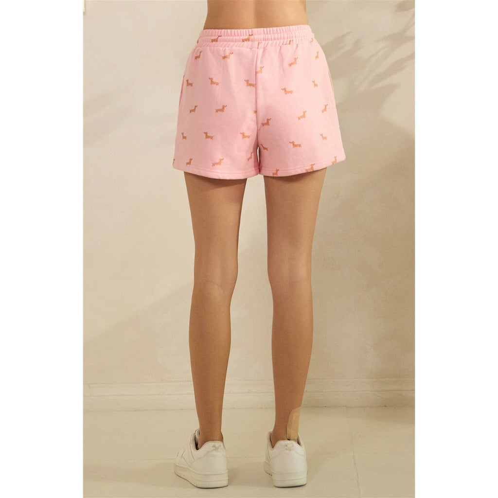 All Over Dog Print Shorts