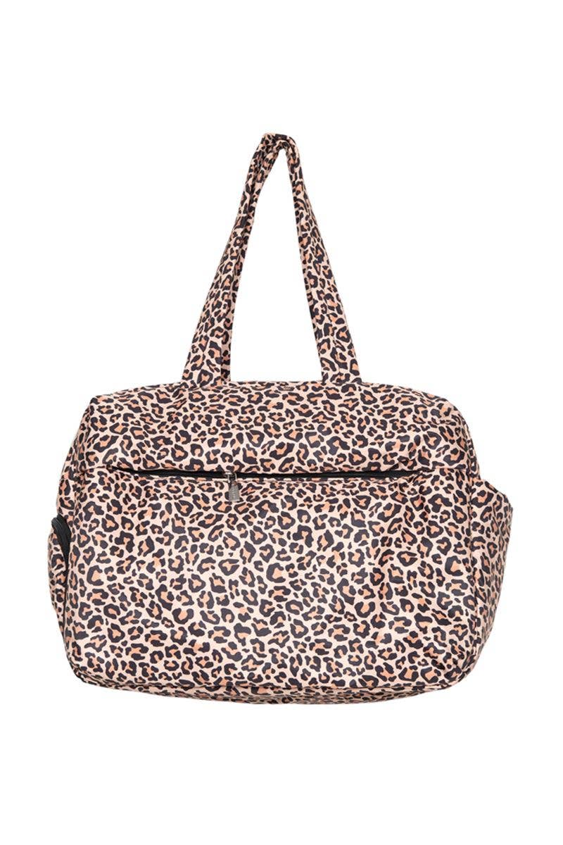 Brown Leopard Wholesale Overnight Bag