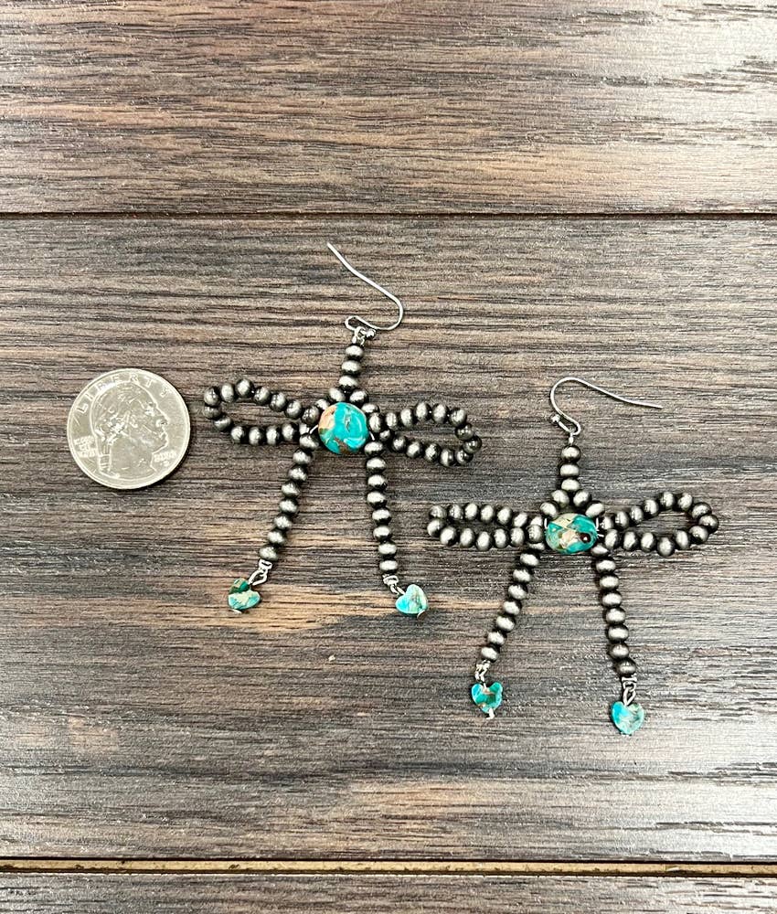 Handmade 4mm Navajo Bow Earrings