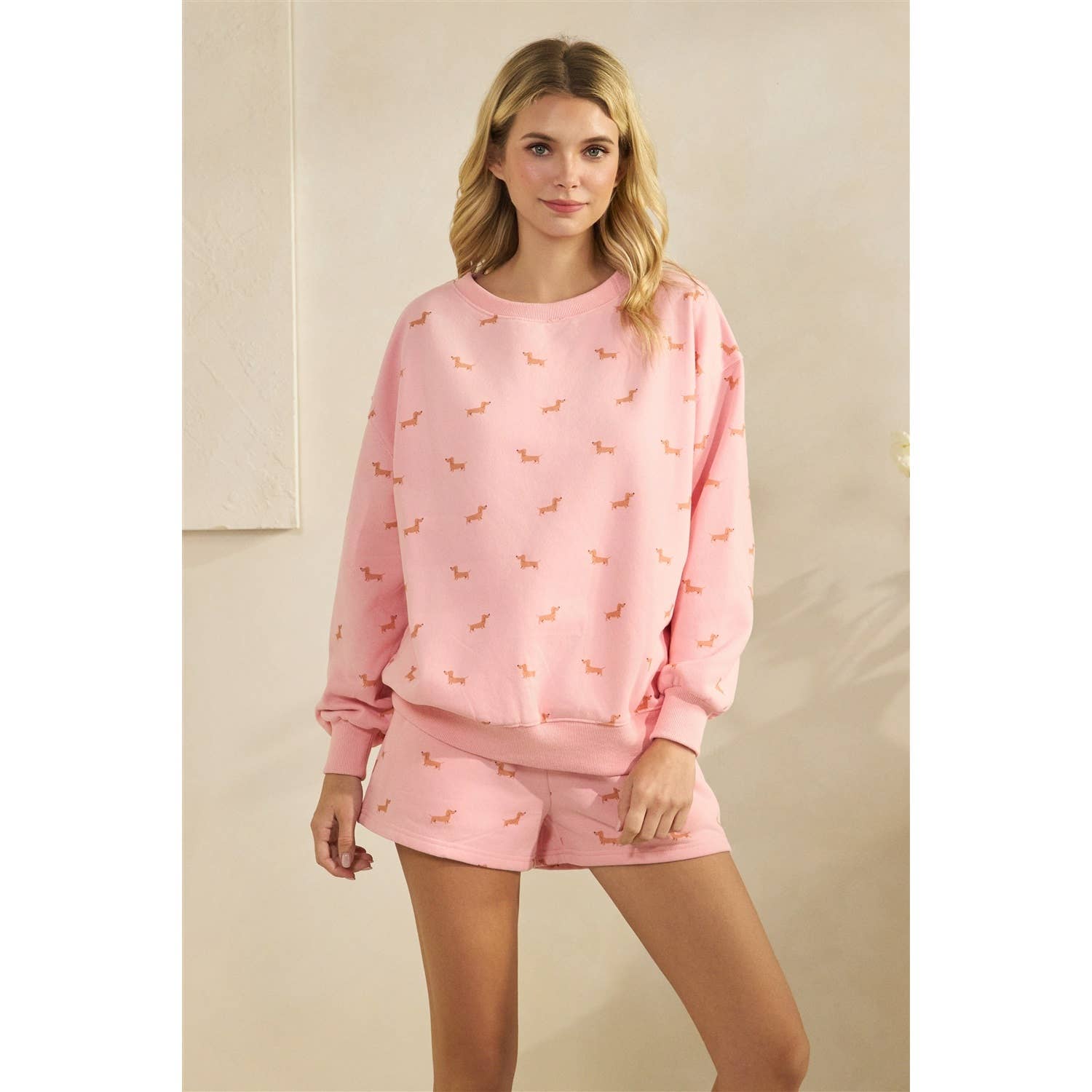 All Over Dog Crew Neck Sweatshirt