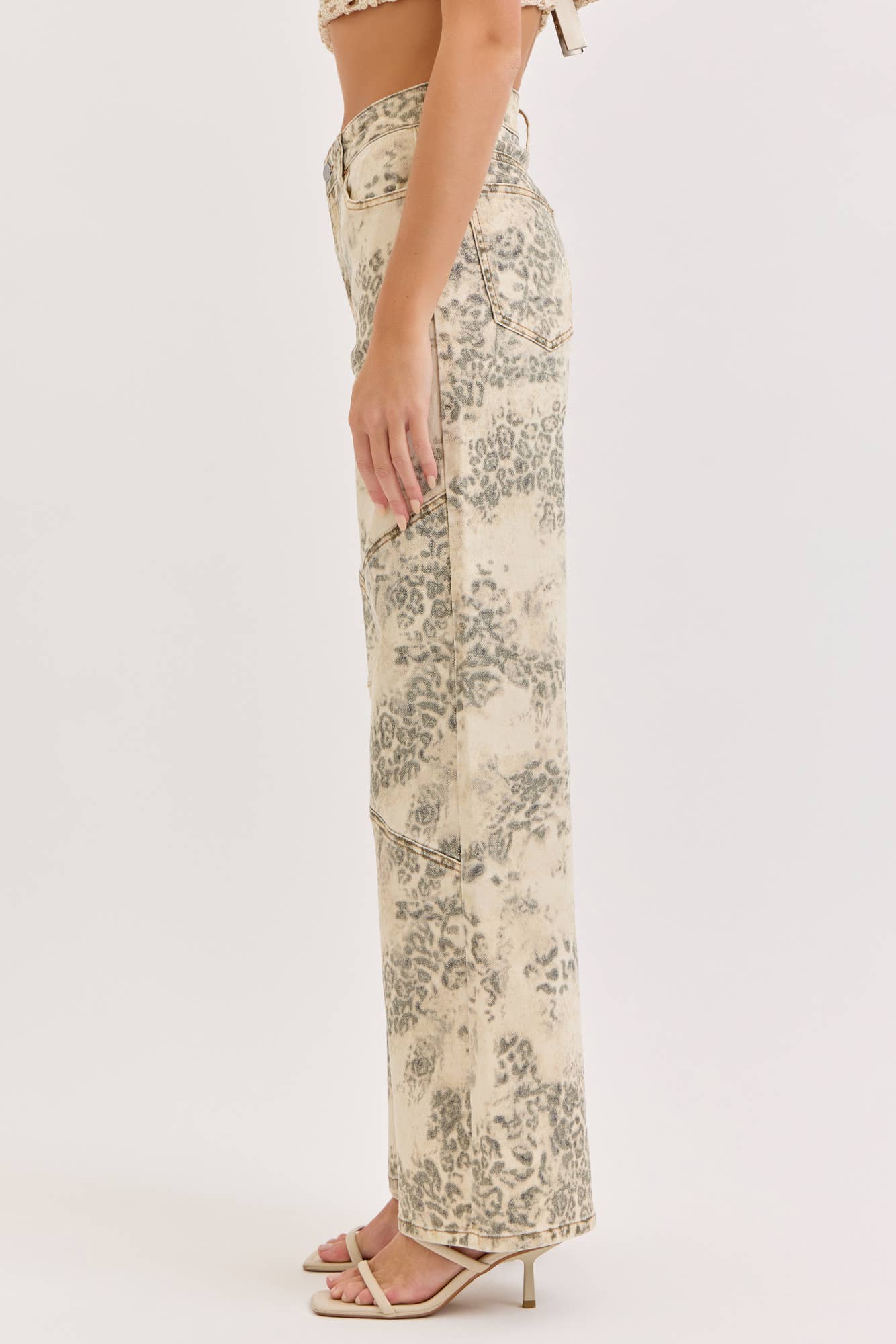Leopard High Rise Wide Leg