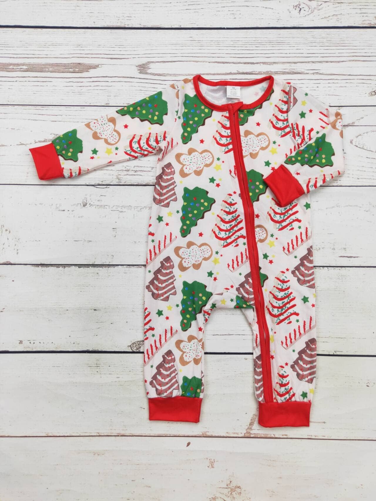 Girls Christmas Tree Cakes  Zip Sleeper