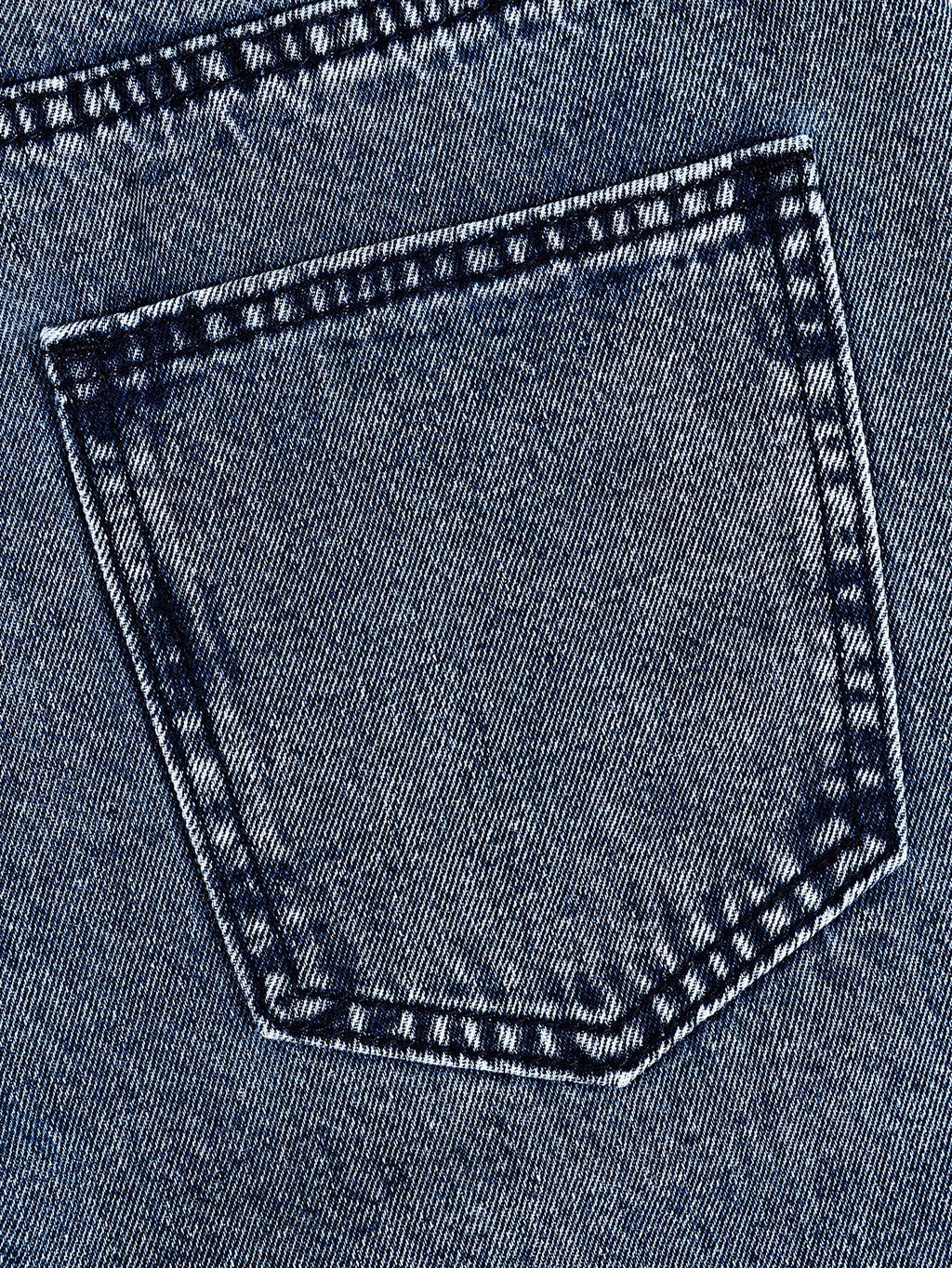 Autumn wash star patches wide-leg jeans