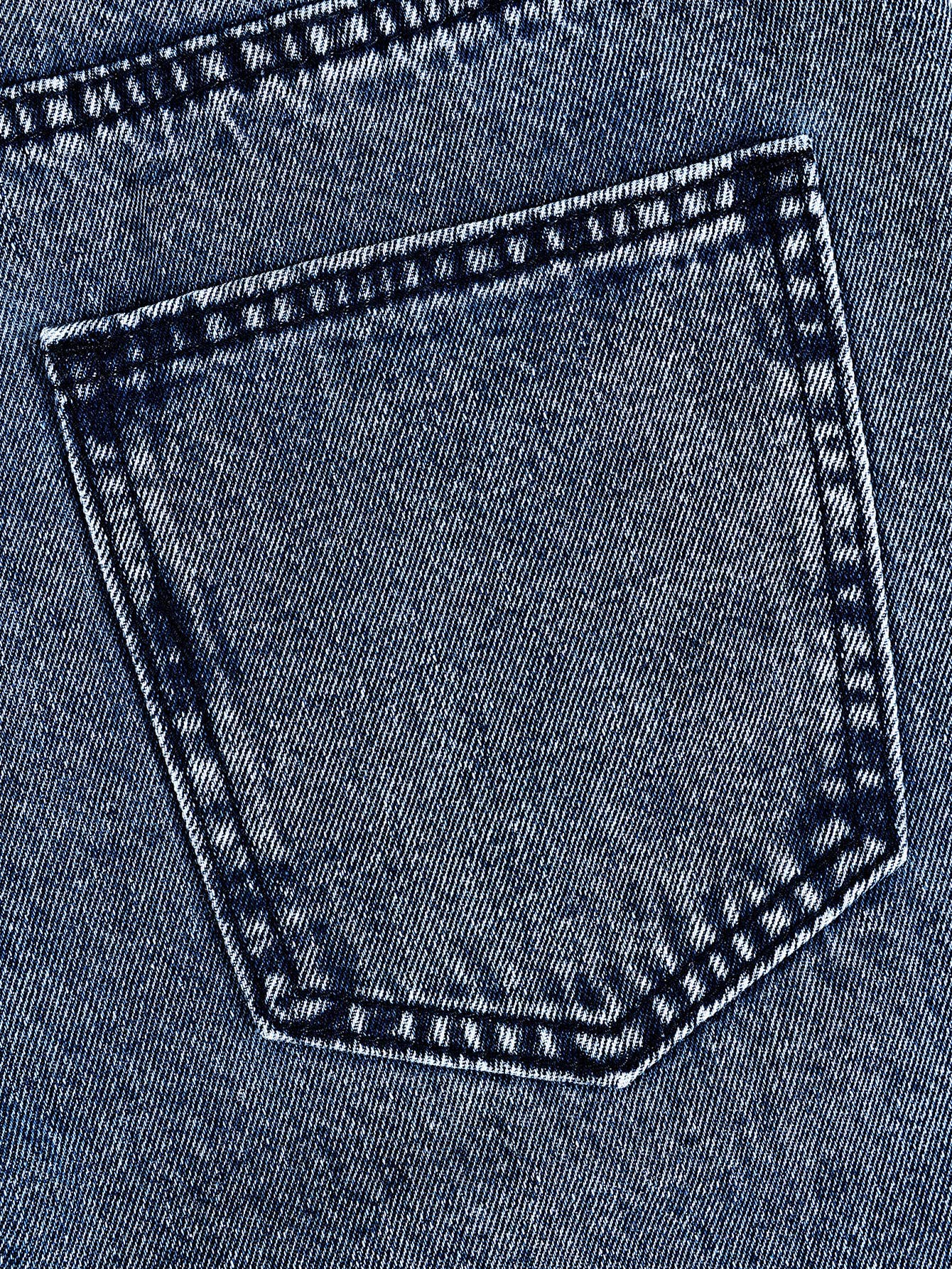 Autumn wash star patches wide-leg jeans