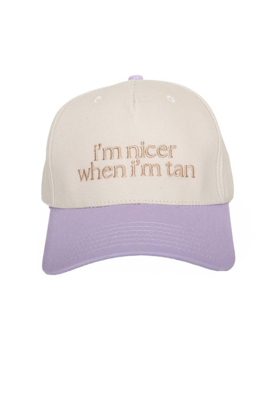 I'm Nicer When I'm Tan Two-Toned Vintage Hats Grad Gift Idea