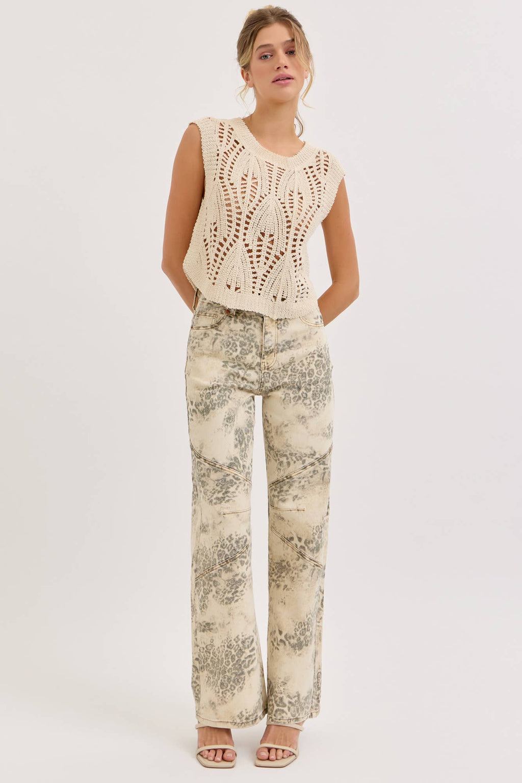 Leopard High Rise Wide Leg