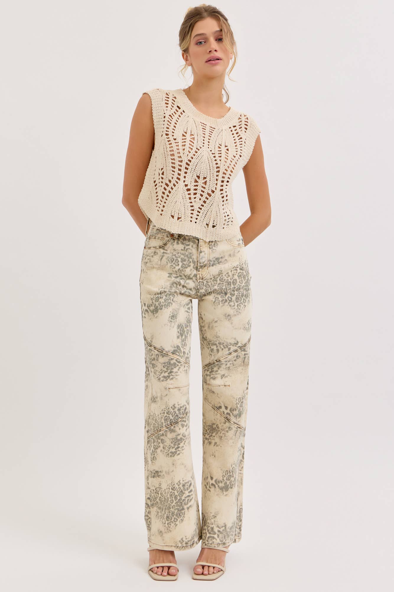Leopard High Rise Wide Leg