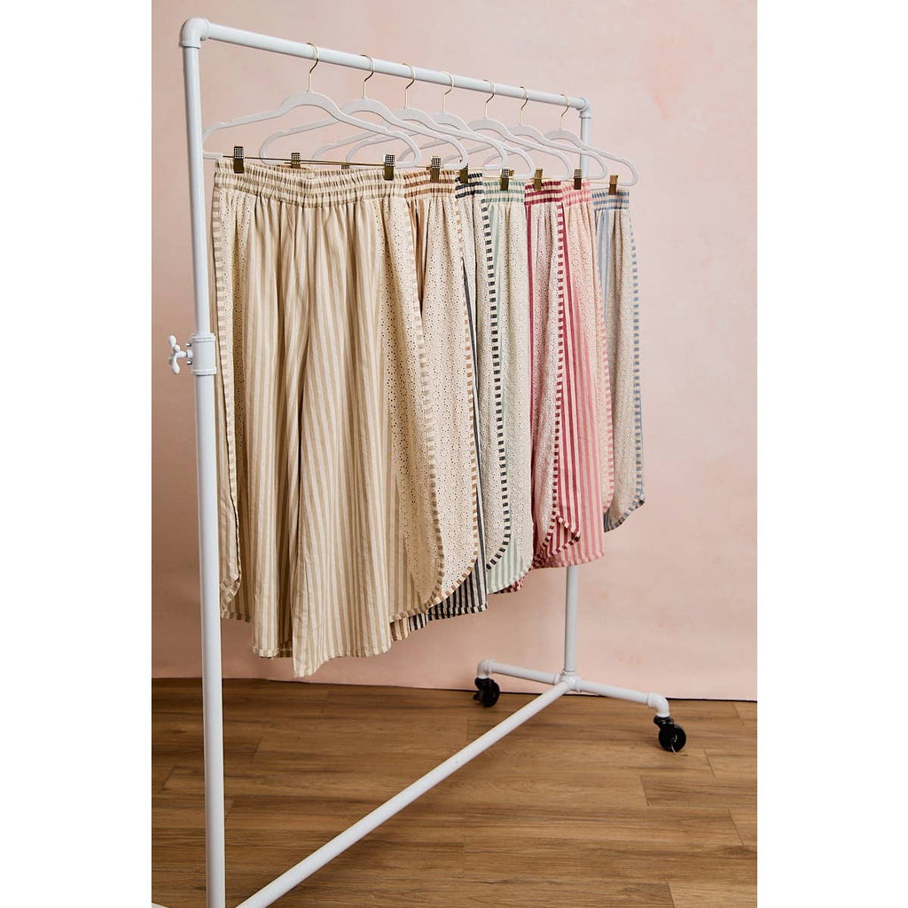 STRIPED WIDE LEG