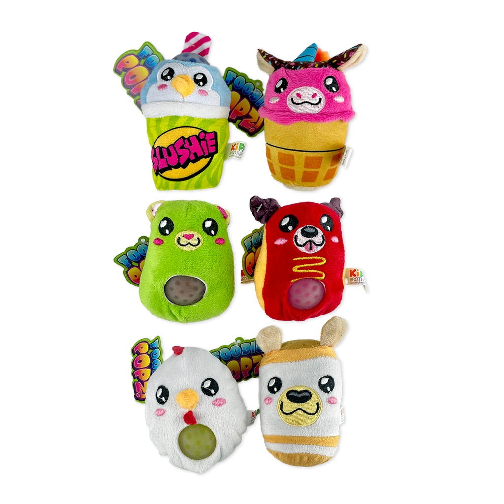 So Much Fun! Foodie Squishy Plush Toy Assortment - 6/Display