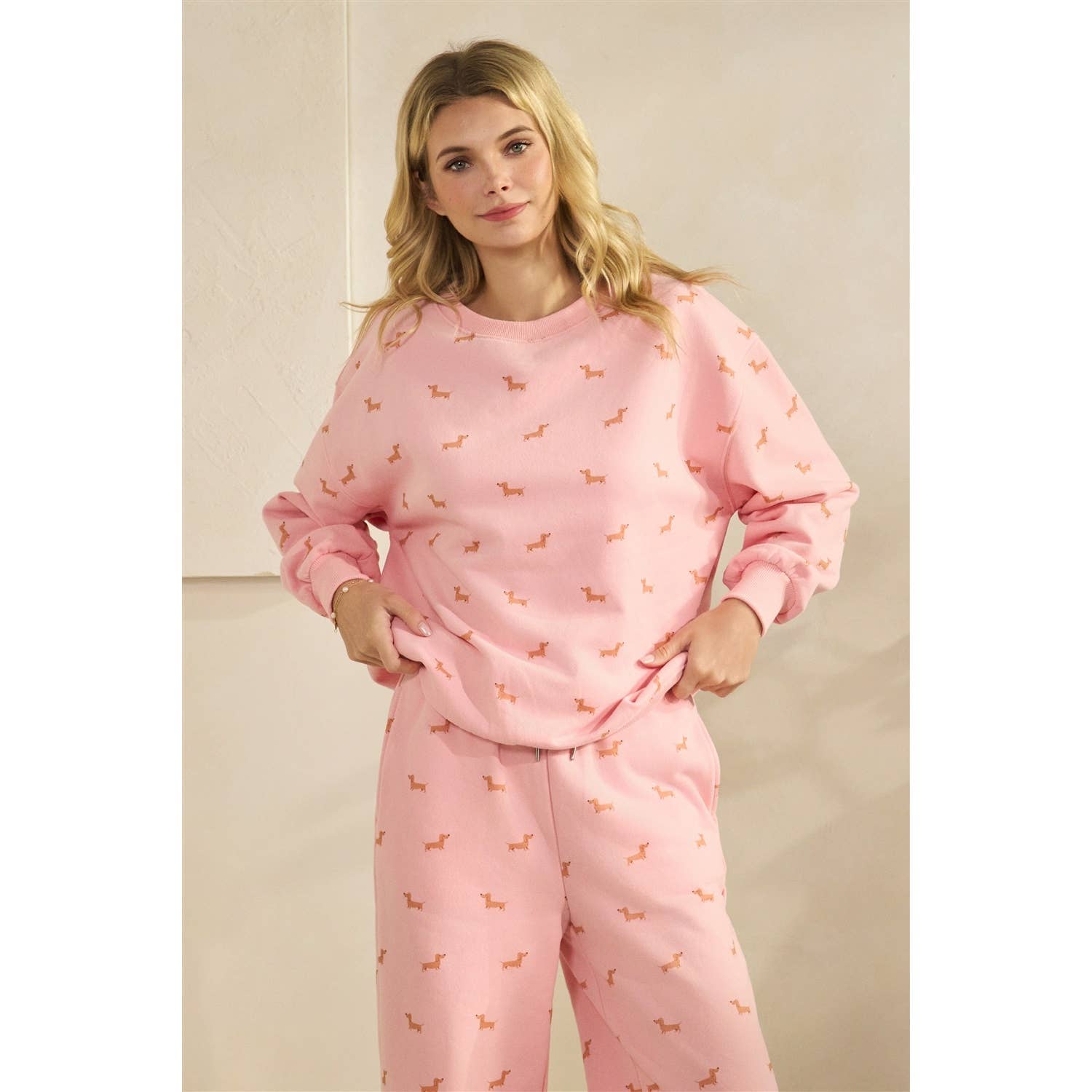 All Over Dog Crew Neck Sweatshirt