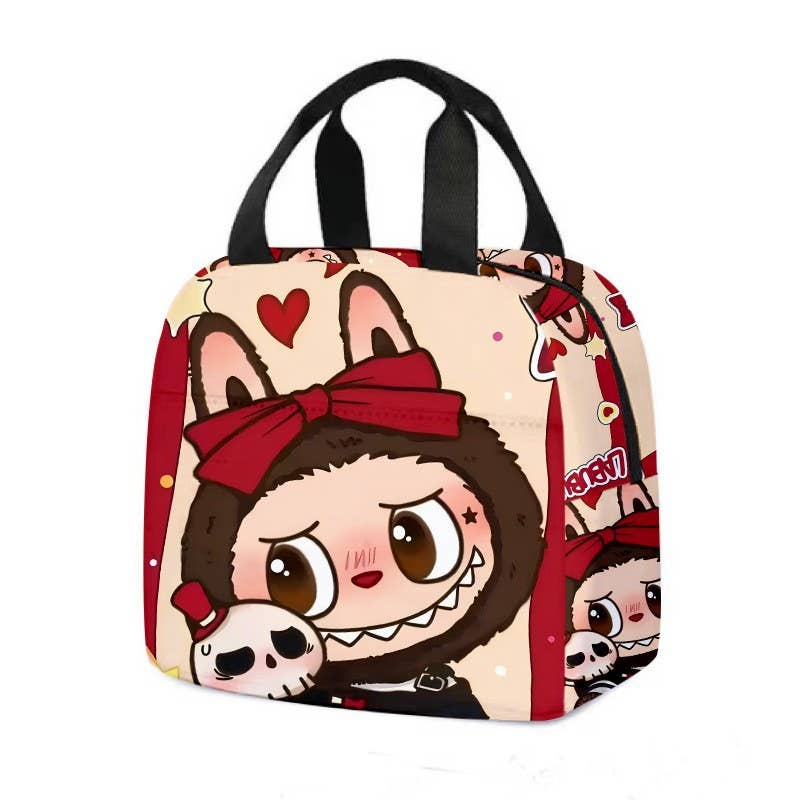 Cute monster lunch bag Aluminum Foil Insulation Bag