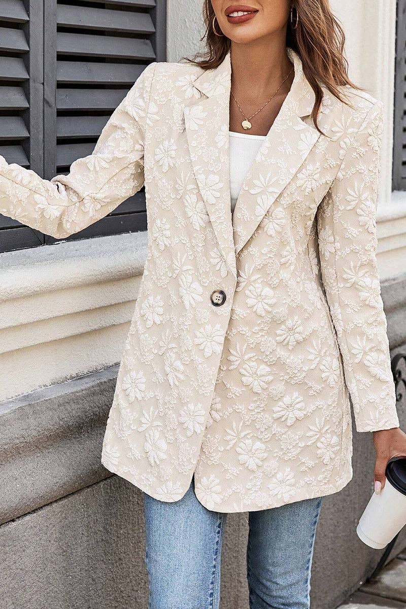 Floral Pattern Blazer