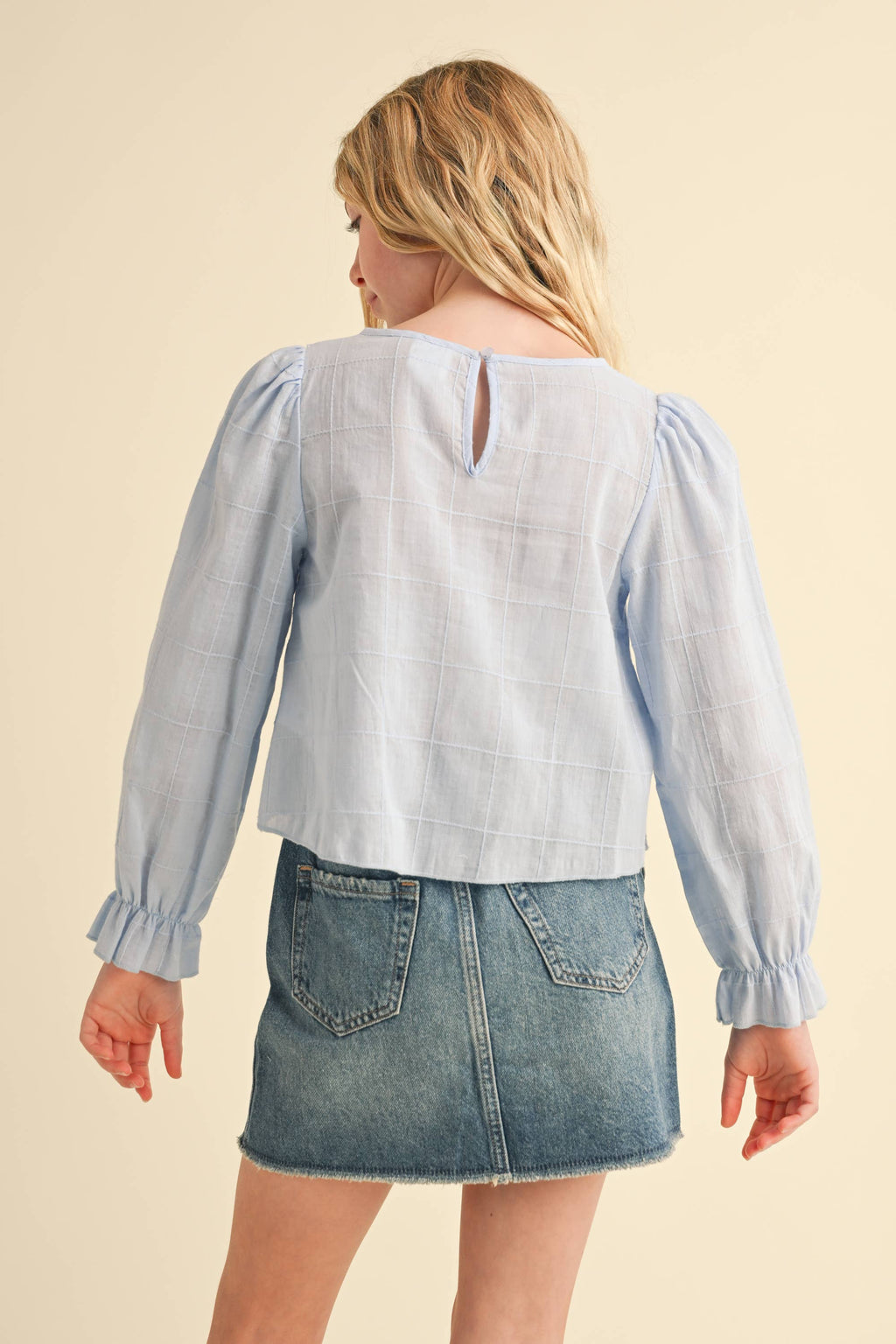 TWEEN KIDS GIRLS TULIP FRONT LONG SLEEVE