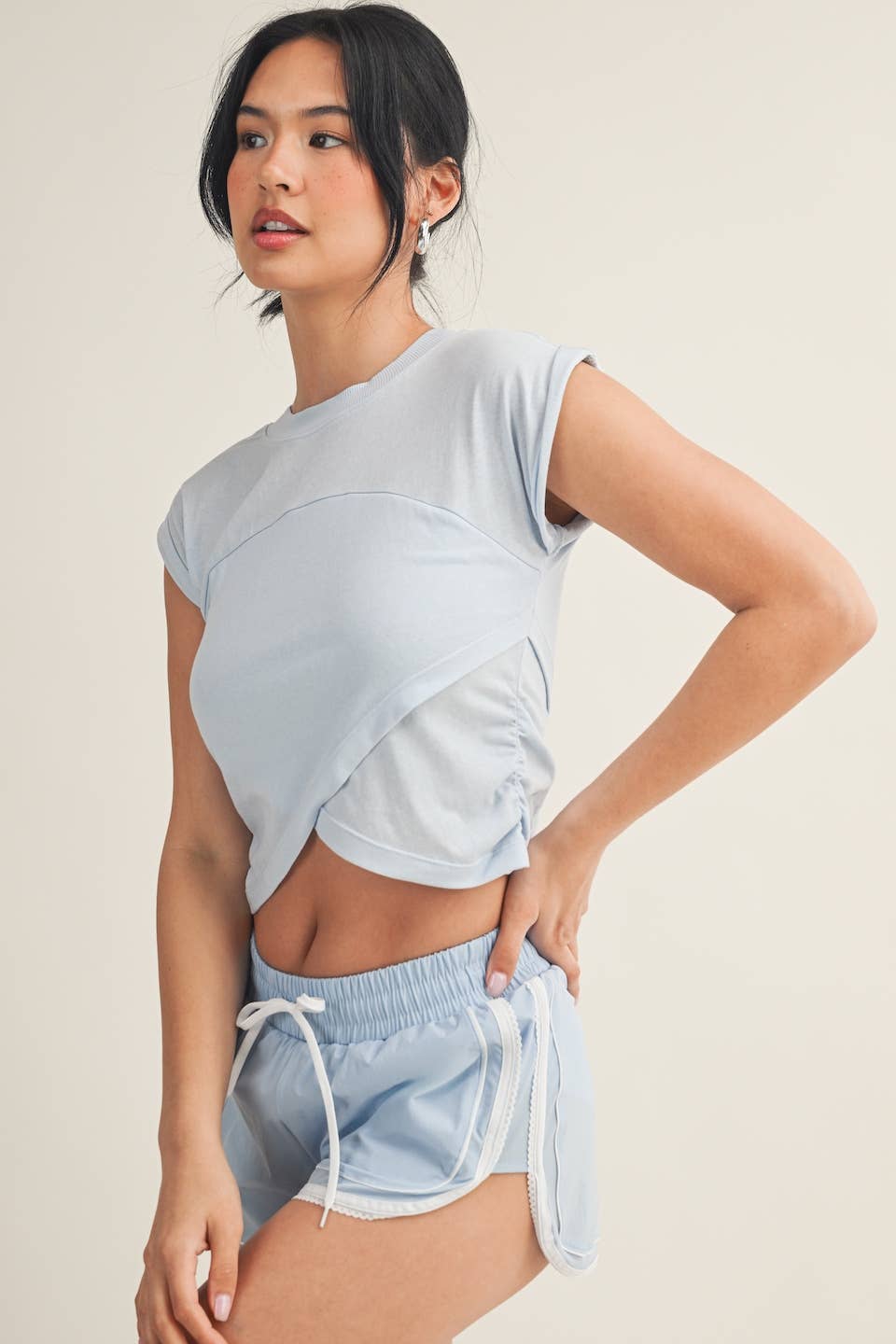Slub Crossover Top