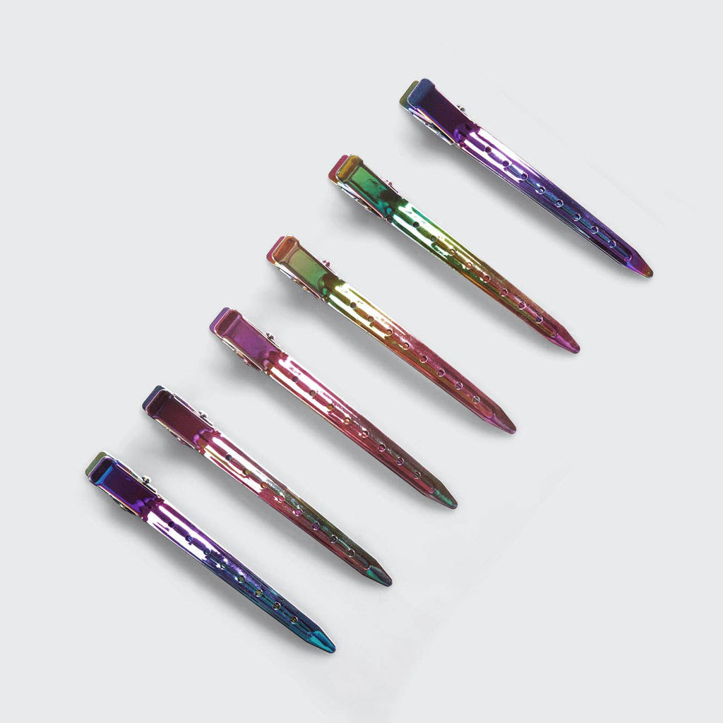 Styling Hair Clips 6pc - Iridescent