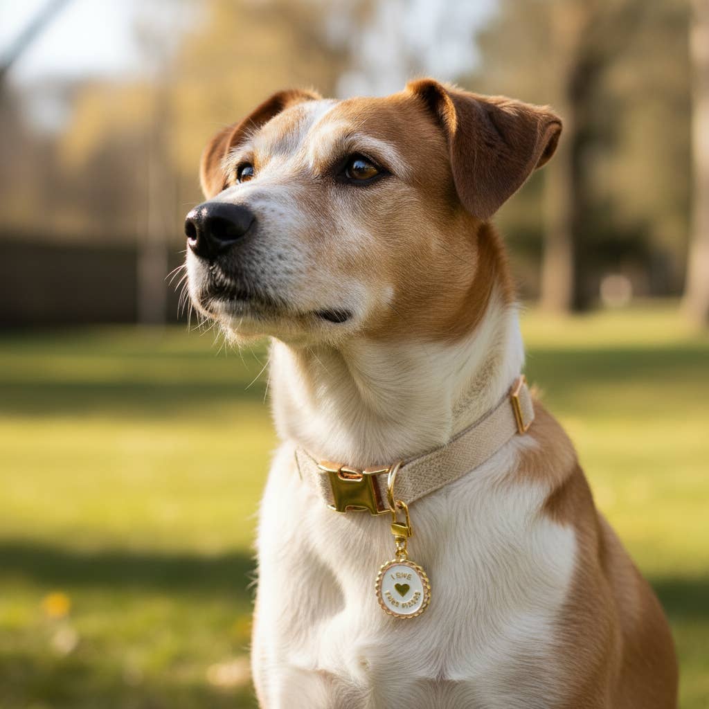 Pawfect Collar Charm–Free Kisses