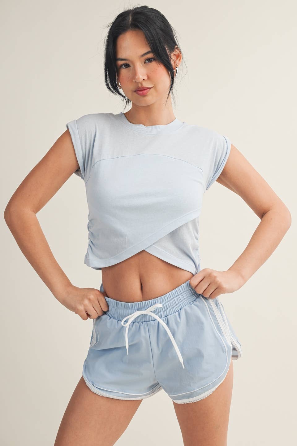 Slub Crossover Top
