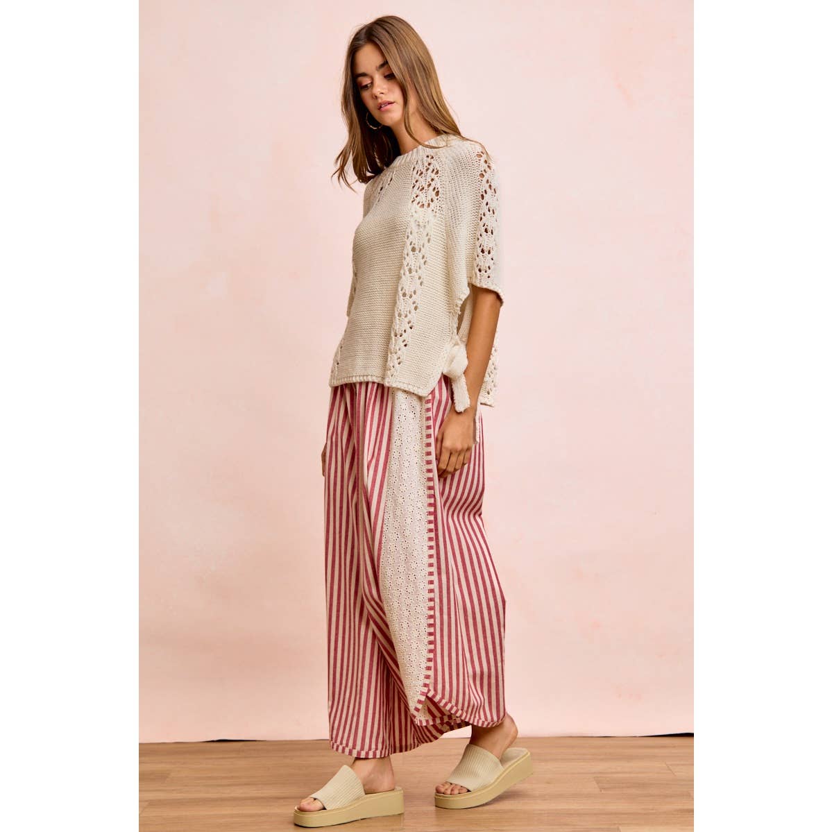 STRIPED WIDE LEG