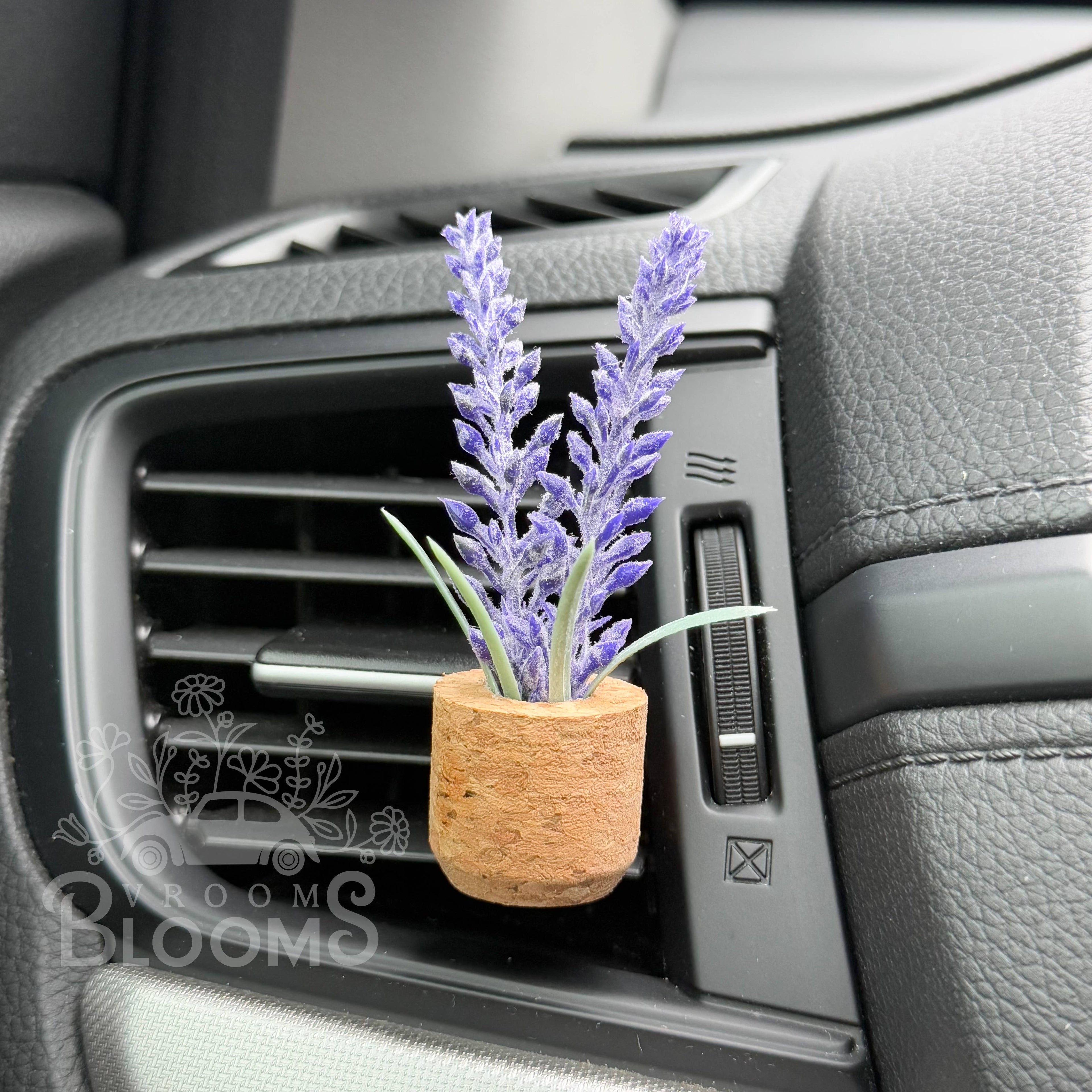 Lavender Flower Vent Clip Car Air Freshener (Reusable)