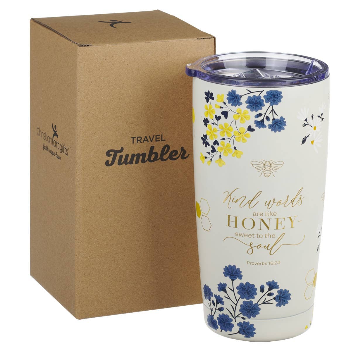 Tumbler SS Kind Words Prov. 16:24