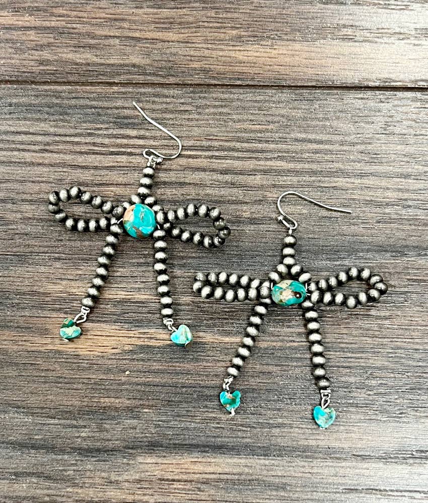 Handmade 4mm Navajo Bow Earrings