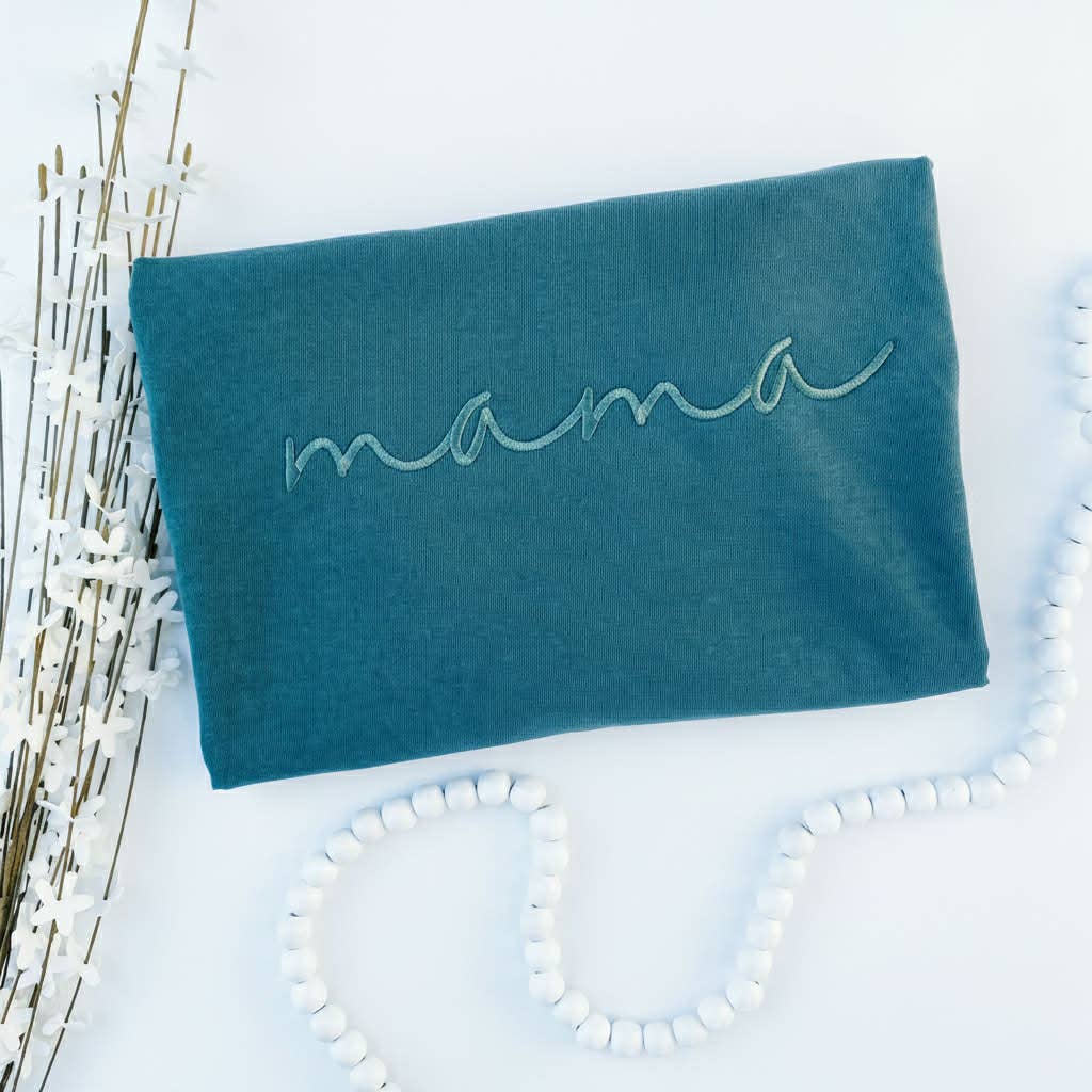 Embroidered Mama Tee